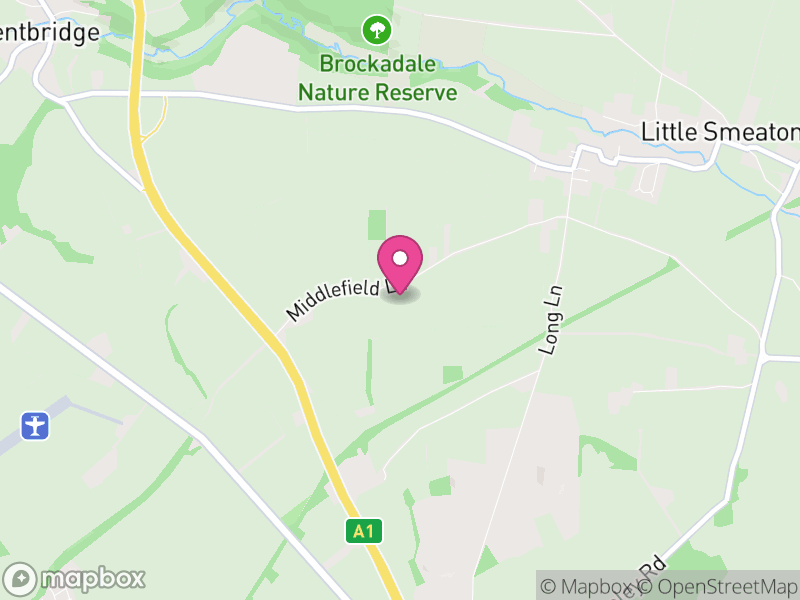 Map of Kirk Smeaton, North Yorkshire