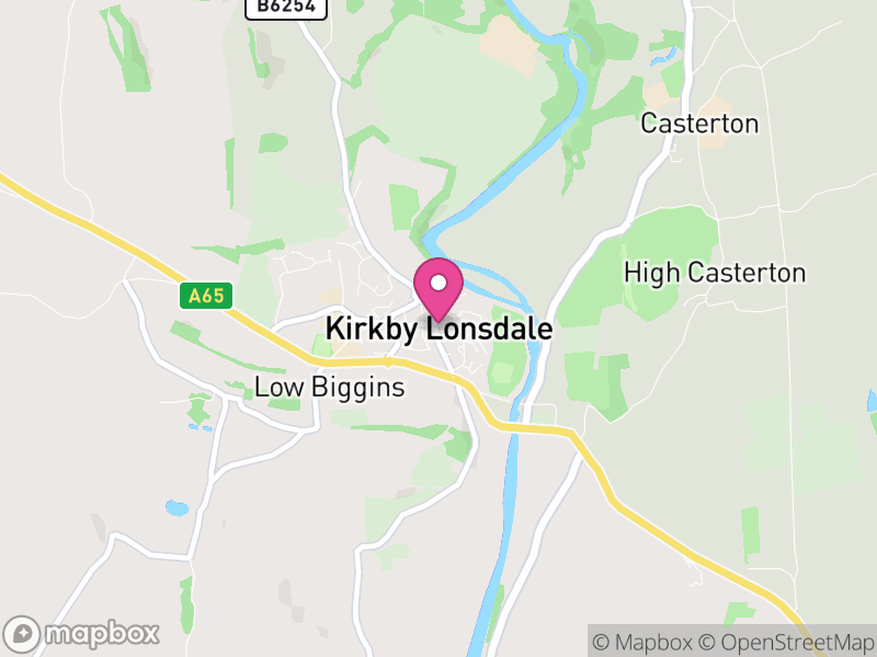 Map of Kirkby Lonsdale, Westmorland and Furness