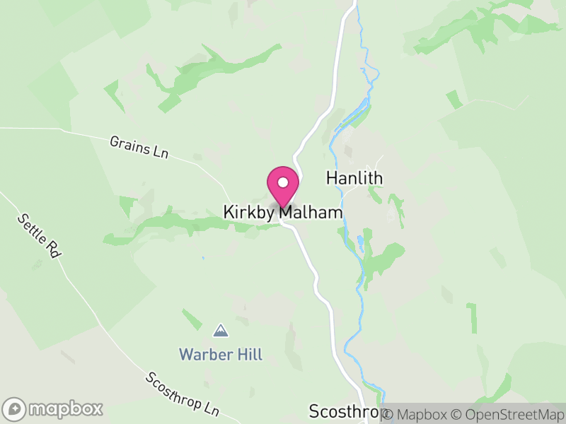 Map of Kirkby Malham, North Yorkshire