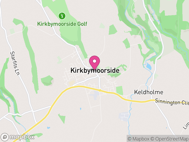 Map of Kirkbymoorside, North Yorkshire
