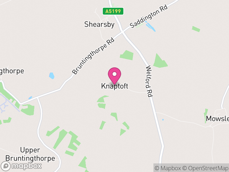 Map of Knaptoft, Harborough