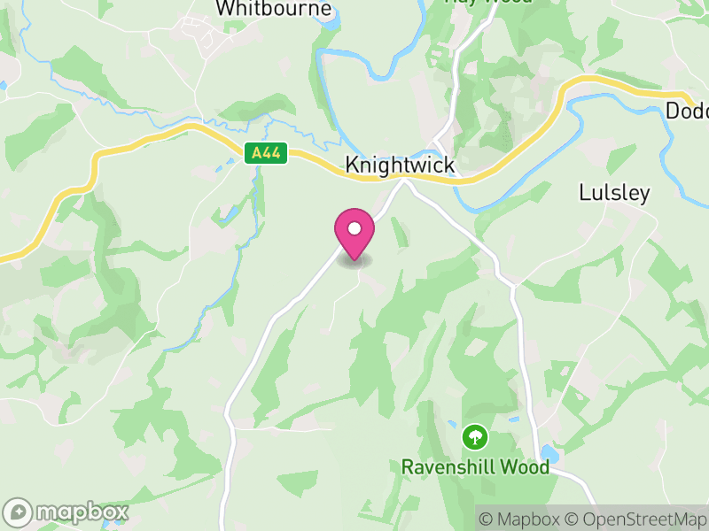 Map of Knightwick, Malvern Hills