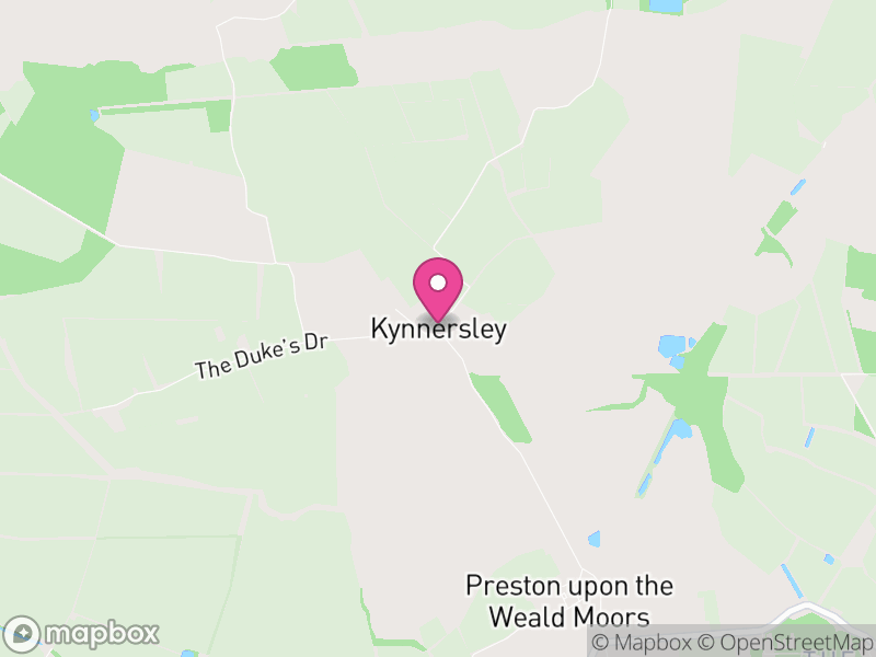 Map of Kynnersley, Telford and Wrekin