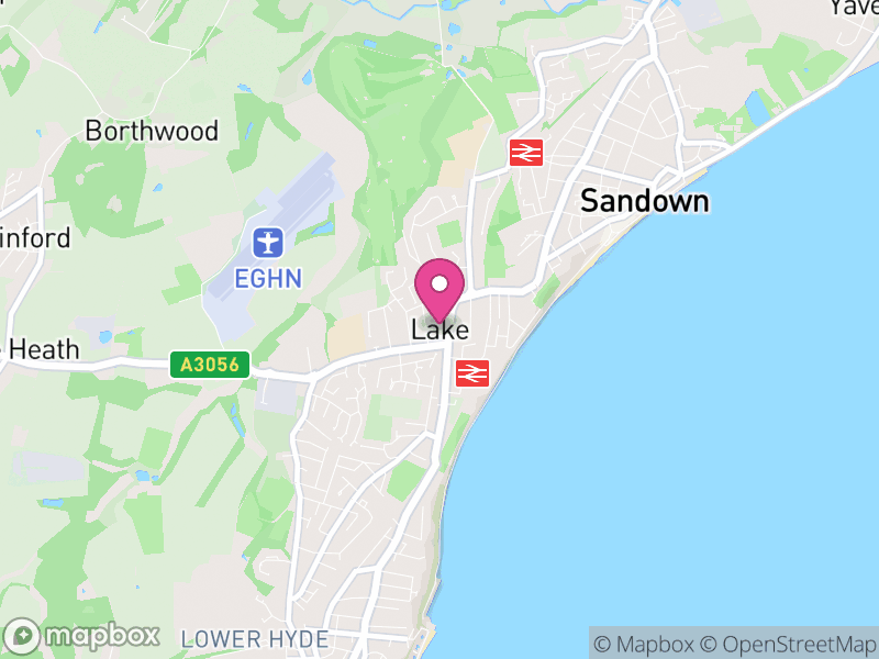 Map of Lake, Isle of Wight