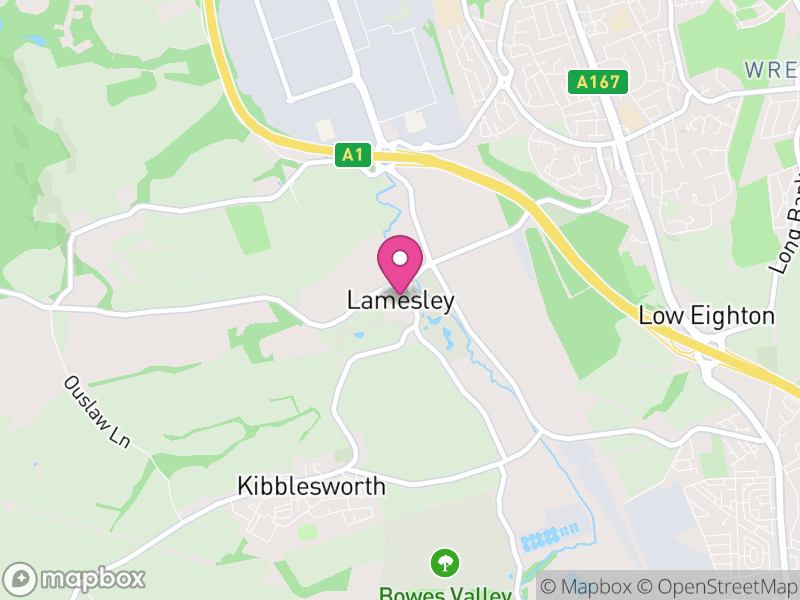 Map of Lamesley, Gateshead