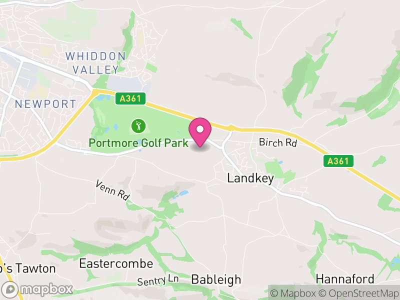 Map of Landkey, North Devon