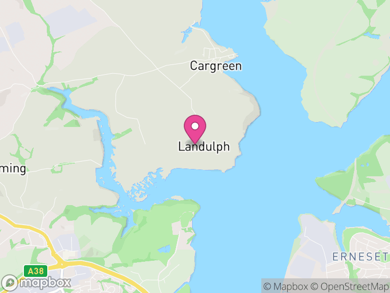 Map of Landulph, Cornwall