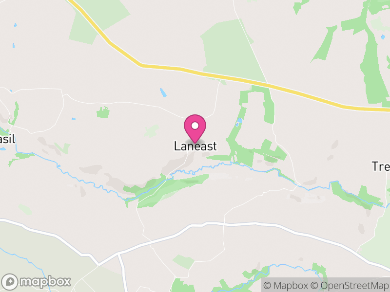 Map of Laneast, Cornwall