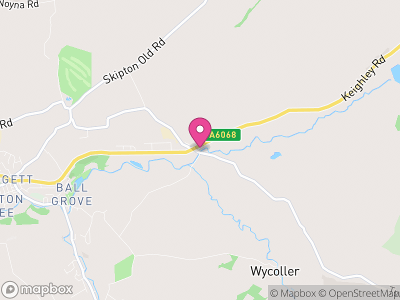 Map of Laneshaw Bridge, Pendle