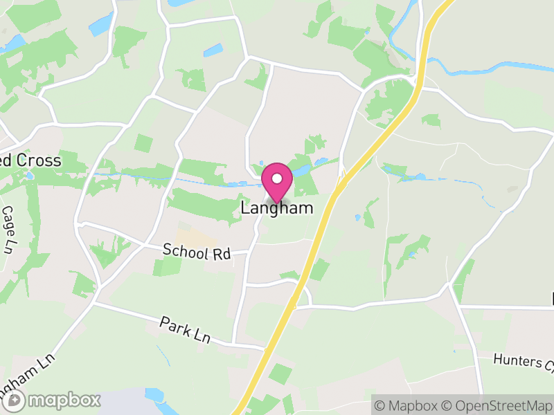 Map of Langham, Colchester