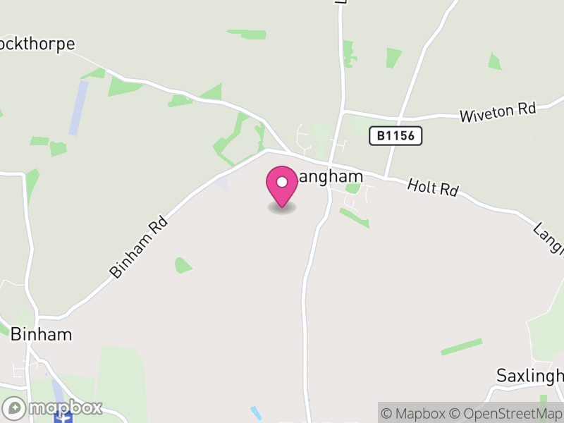 Map of Langham, North Norfolk