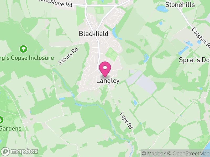 Map of Langley, Uttlesford