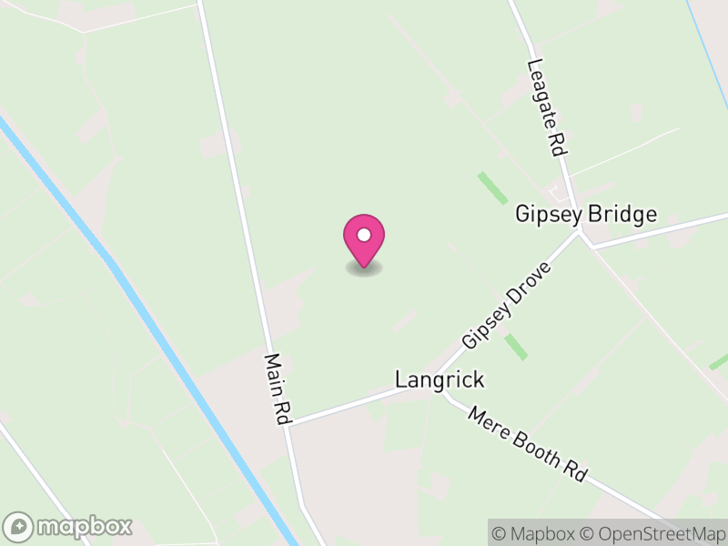 Map of Langriville, East Lindsey