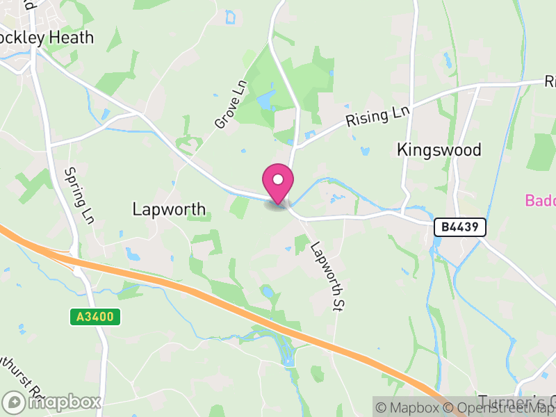 Map of Lapworth, Warwick
