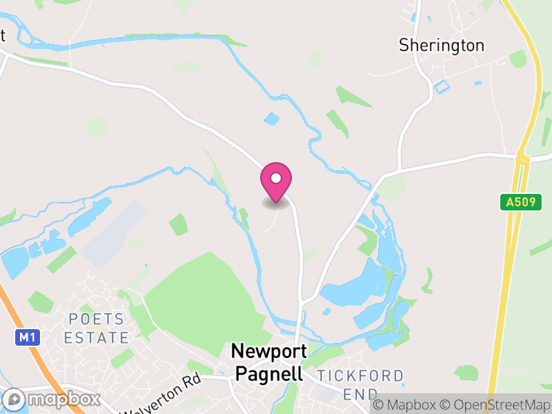 Map of Lathbury, Milton Keynes