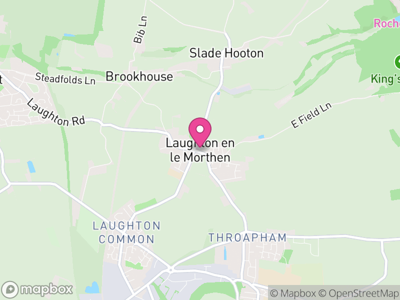 Map of Laughton-en-le-Morthen, Rotherham
