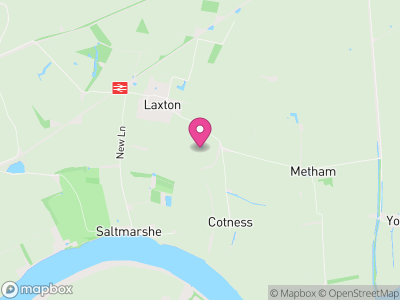 Map of Laxton, East Riding of Yorkshire