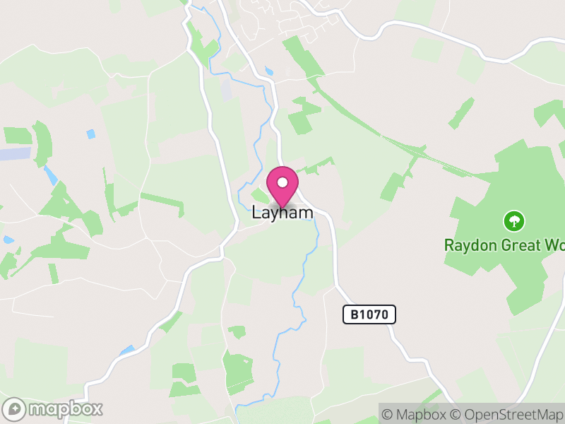 Map of Layham, Babergh
