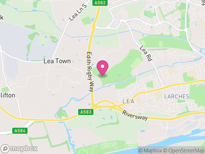 Map of Lea, Preston