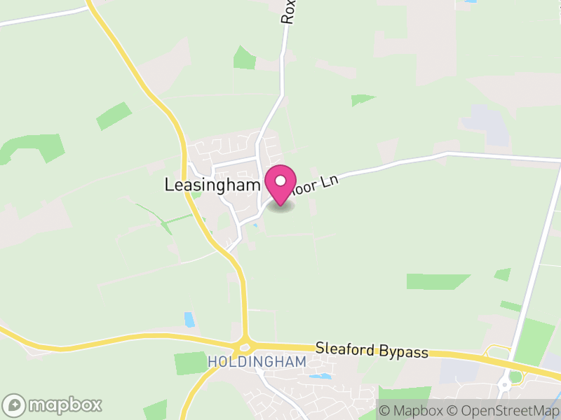 Map of Leasingham, North Kesteven