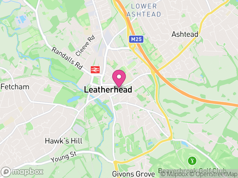 Map of Leatherhead