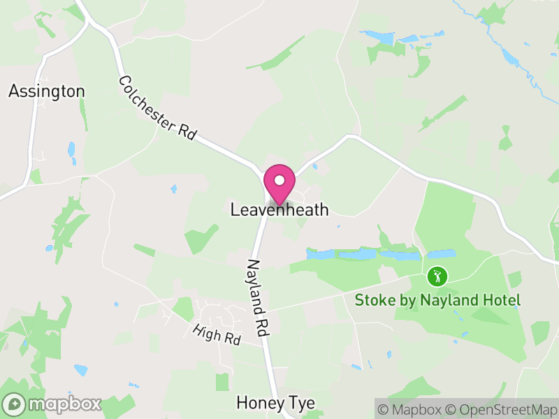 Map of Leavenheath, Babergh