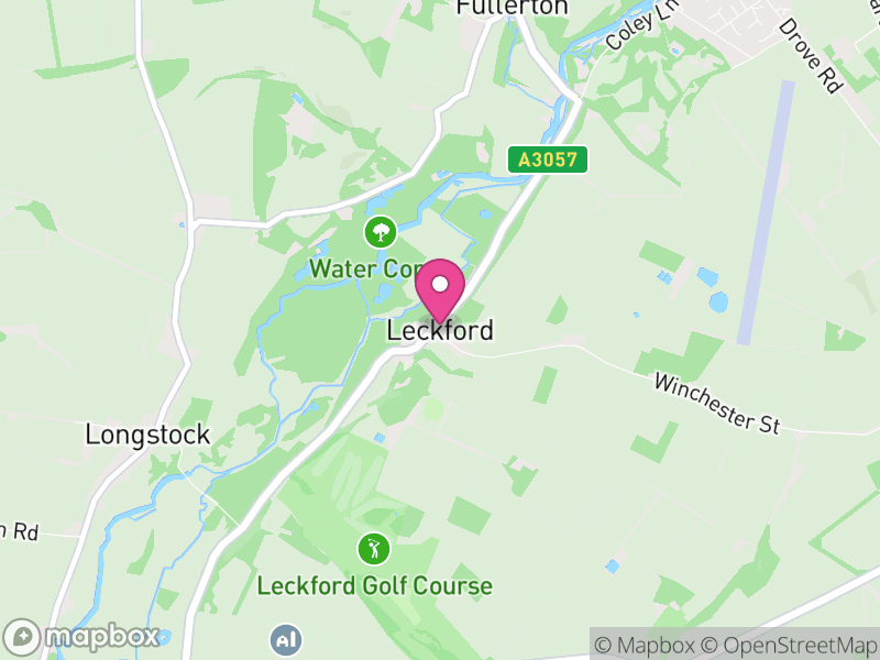 Map of Leckford, Test Valley