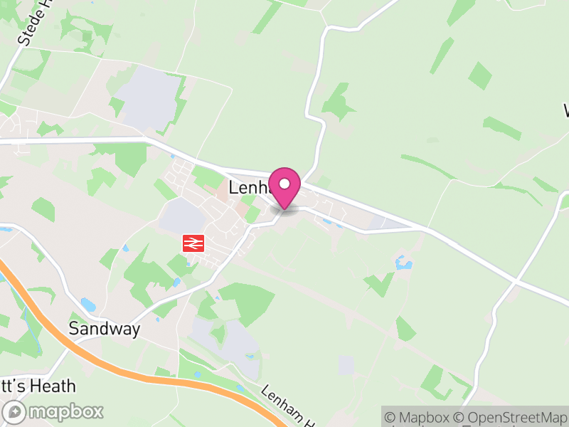 Map of Lenham, Maidstone