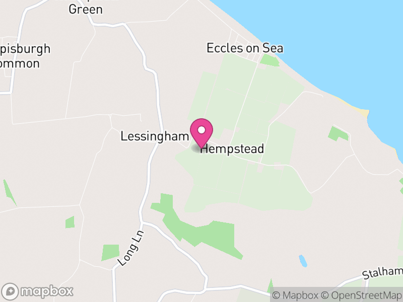 Map of Lessingham, North Norfolk