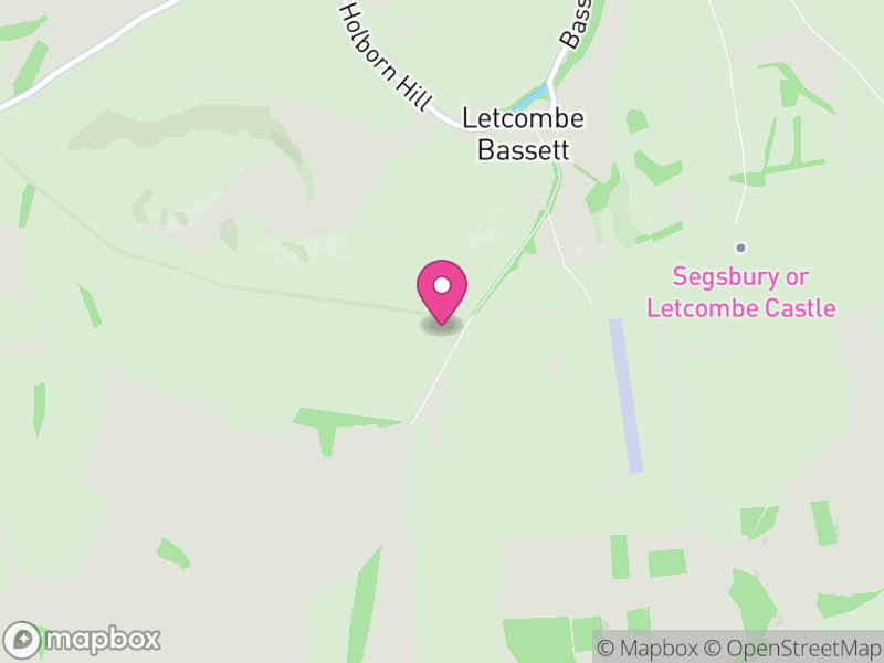 Map of Letcombe Bassett, Vale of White Horse