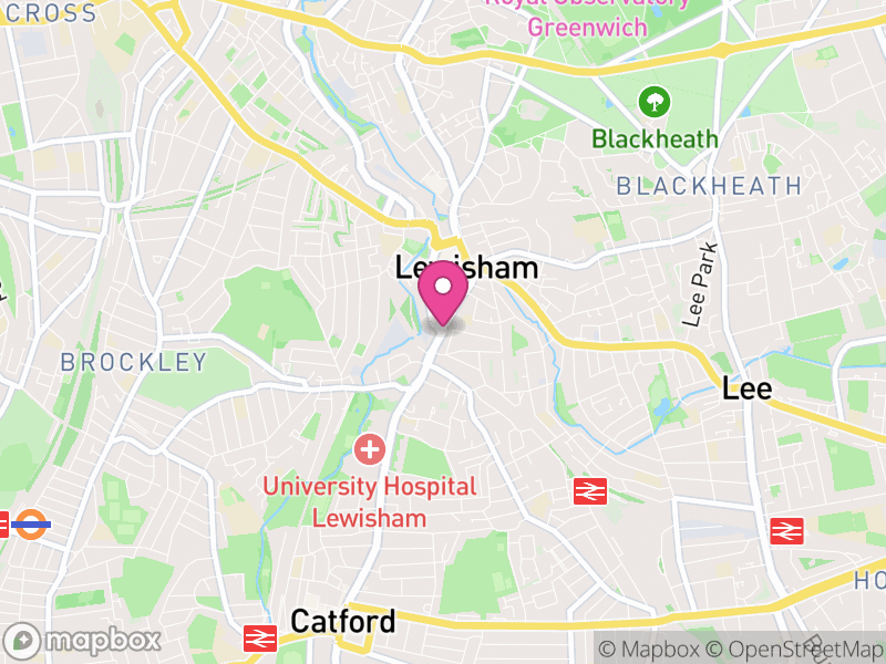 Map of Lewisham