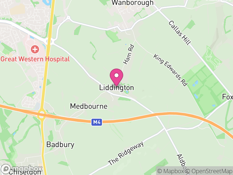 Map of Liddington, Swindon