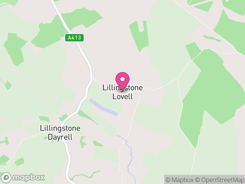 Map of Lillingstone Lovell, Buckinghamshire