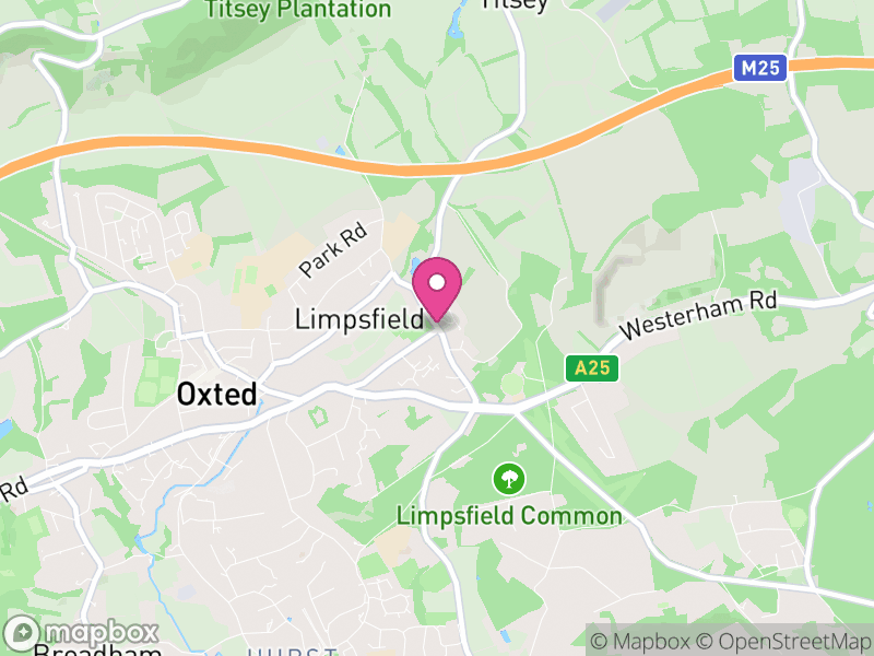 Map of Limpsfield, Tandridge