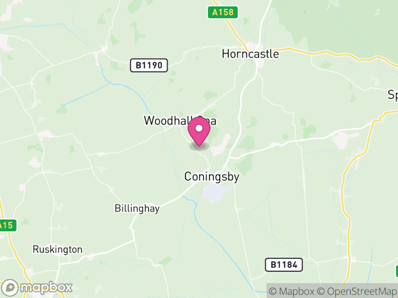 Map of Lincolnshire, England