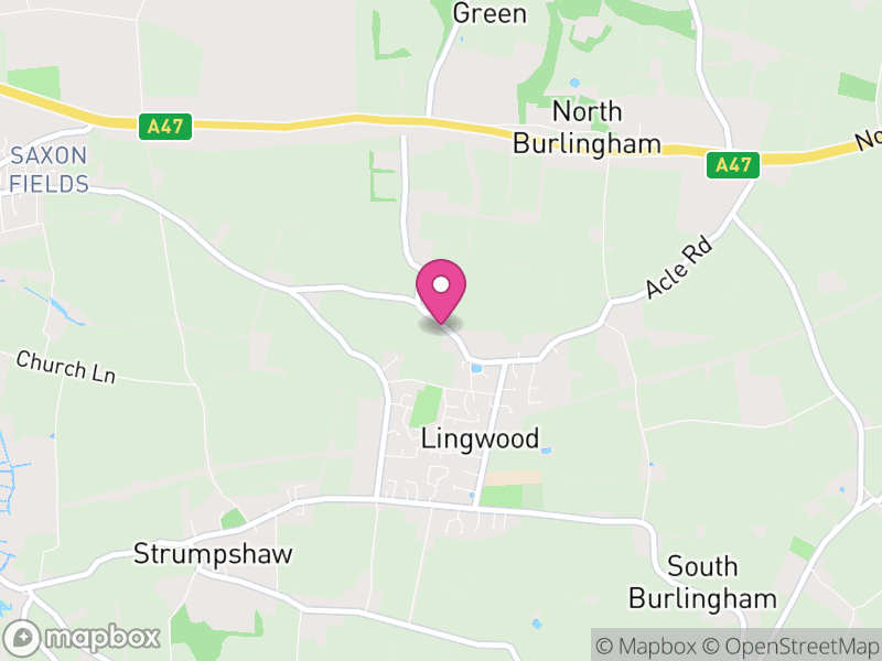 Map of Lingwood and Burlingham, Broadland