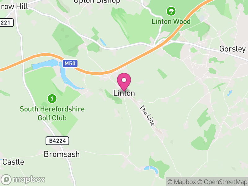 Map of Linton, Herefordshire