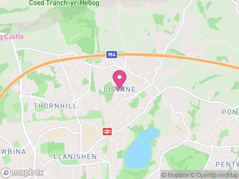 Map of Lisvane, Cardiff