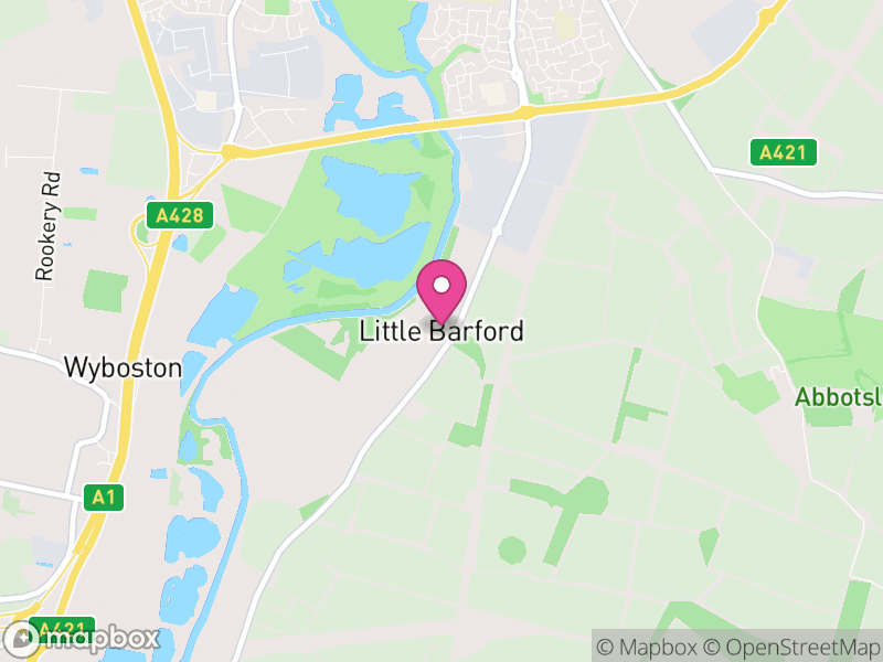 Map of Little Barford, Bedford