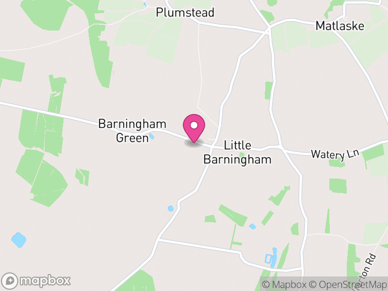 Map of Little Barningham, North Norfolk