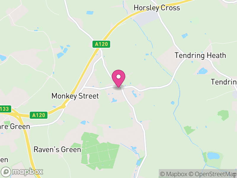 Map of Little Bentley, Tendring