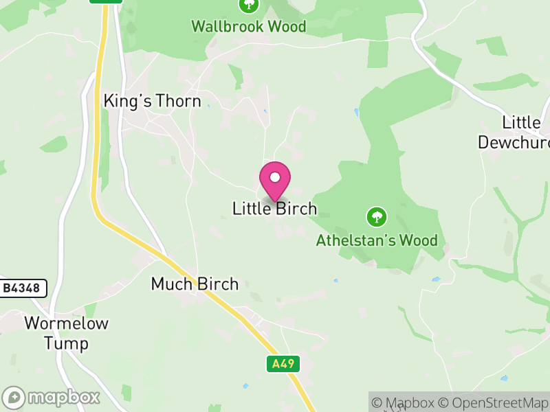 Map of Little Birch, Herefordshire