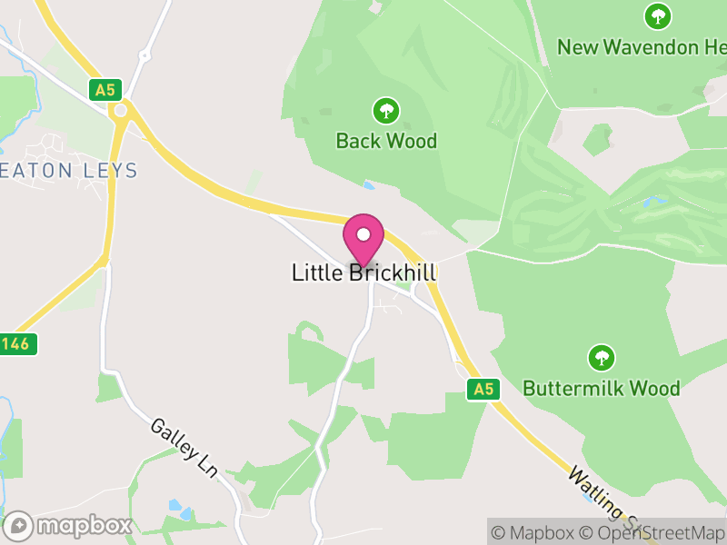 Map of Little Brickhill, Milton Keynes