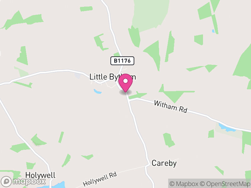 Map of Little Bytham, South Kesteven