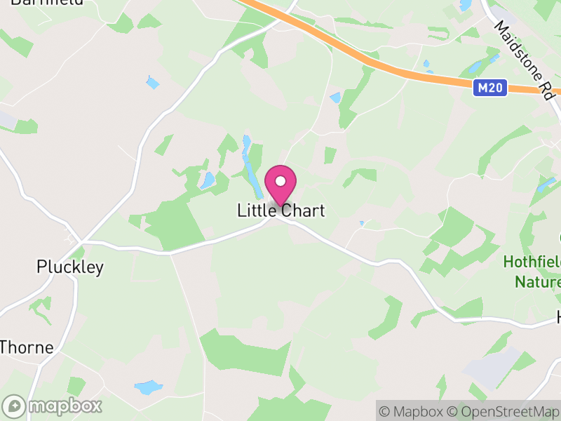 Map of Little Chart, Ashford