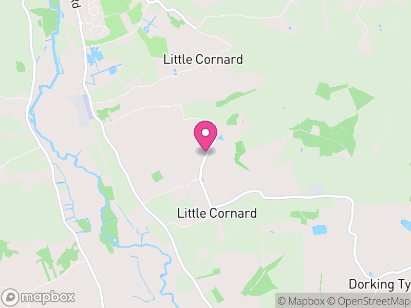 Map of Little Cornard, Babergh