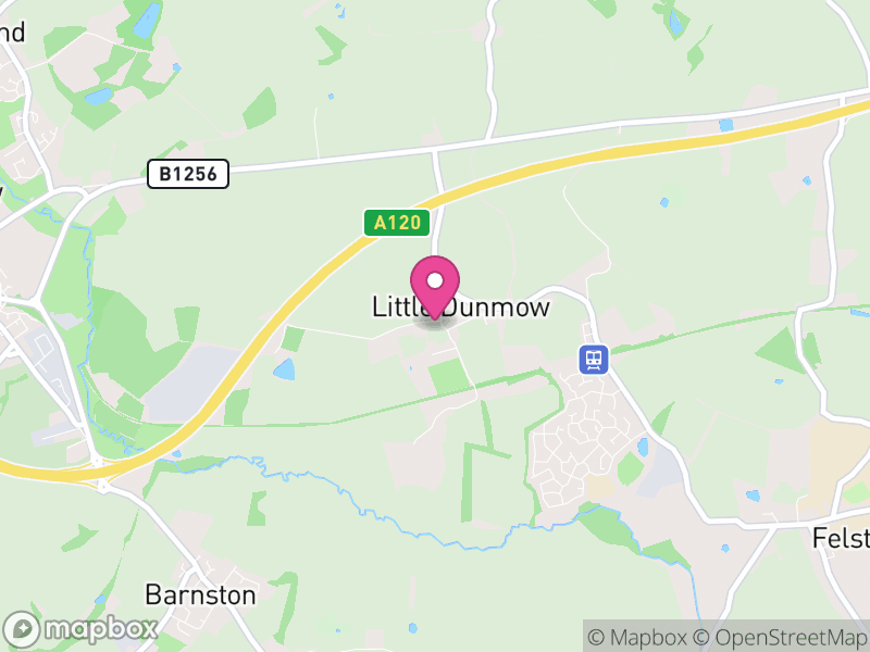 Map of Little Dunmow, Uttlesford