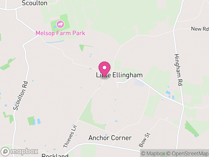 Map of Little Ellingham, Breckland