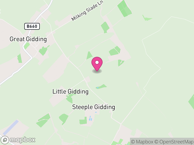 Map of Little Gidding, Huntingdonshire