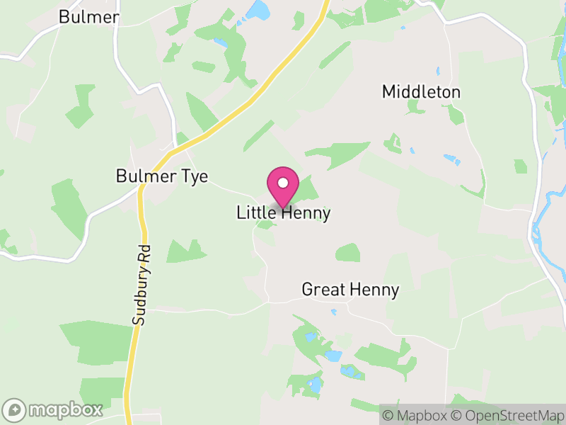 Map of Little Henny, Braintree